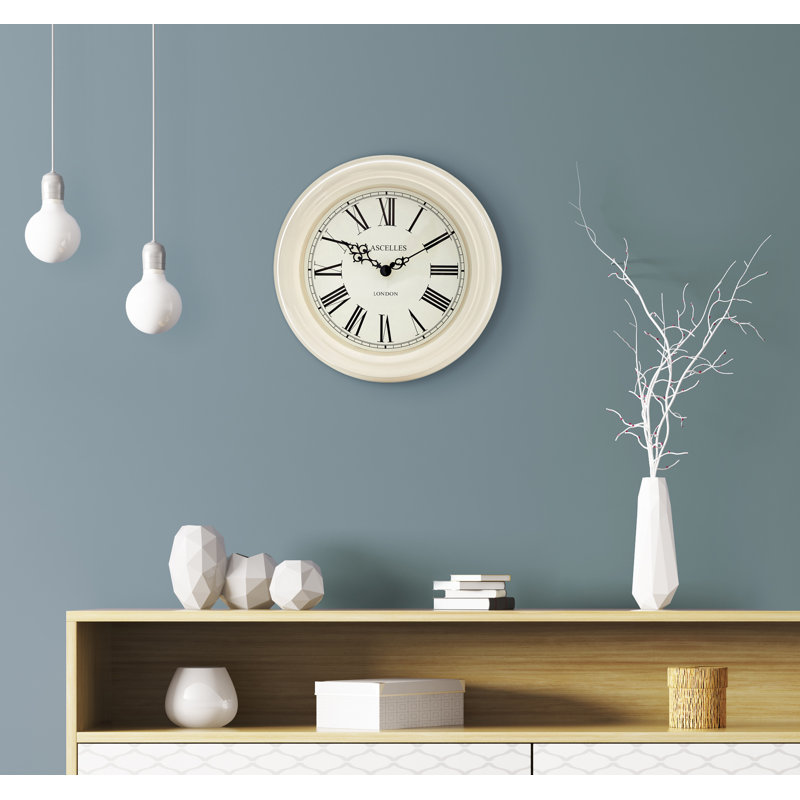 Lascelles Classic Wall Clock in Cream - 32cm