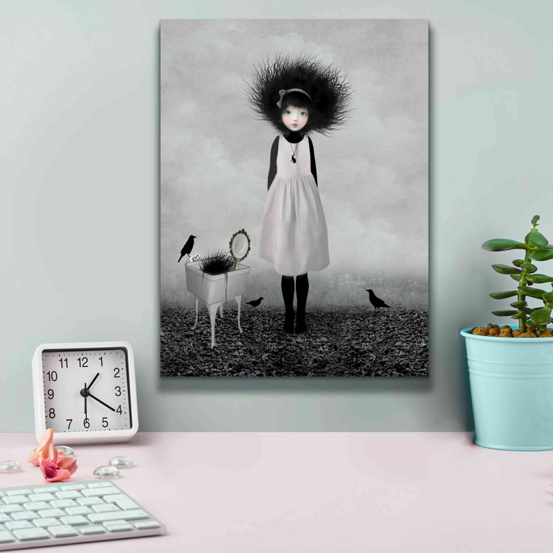«Dulcimer» par Art & Ghost, art mural sur toile, H 16 po x l 12 po x P 0,75 po