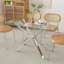 Table basse rectangulaire en verre trempé transparent, conception élégante avec pieds en métal, table basse pour le salon-1513779139-1521734496