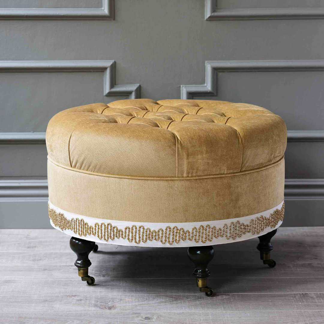 Marceau Velvet Ottoman Eastern Accents