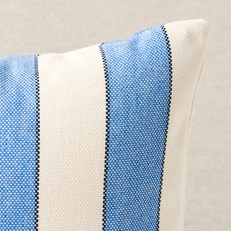 Blumont Indoor/Outdoor Lumbar Pillow, Blue/White