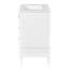 Meuble-lavabo de salle de bain avec lavabo en céramique 30 po - blanc, 3 tiroirs-2039379958