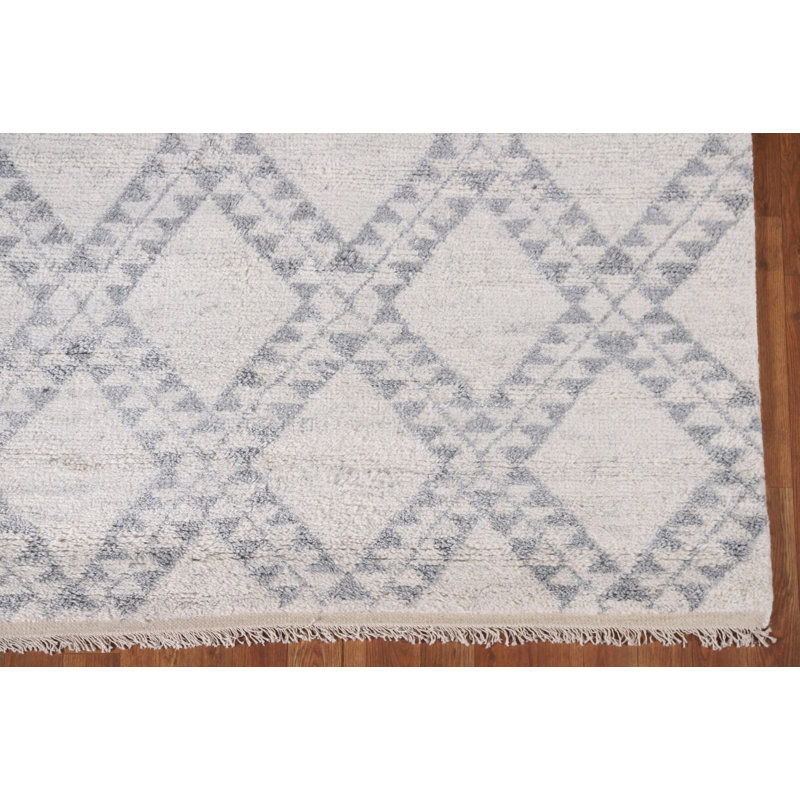 Tapis à motif de treillis marocain All-Over 6 x 9