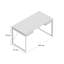 Sandrine 140cm W Rectangle Writing Desk