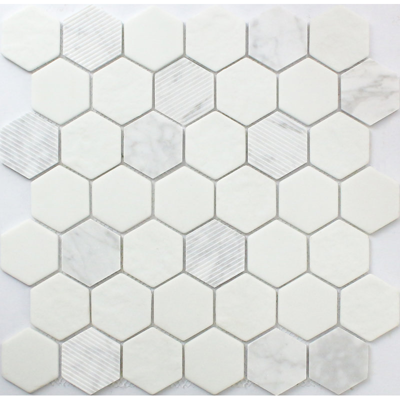 Carrara Hexagon 12x12 Mos