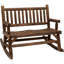 Chaise berçante en bois 2 personnes-2050071661