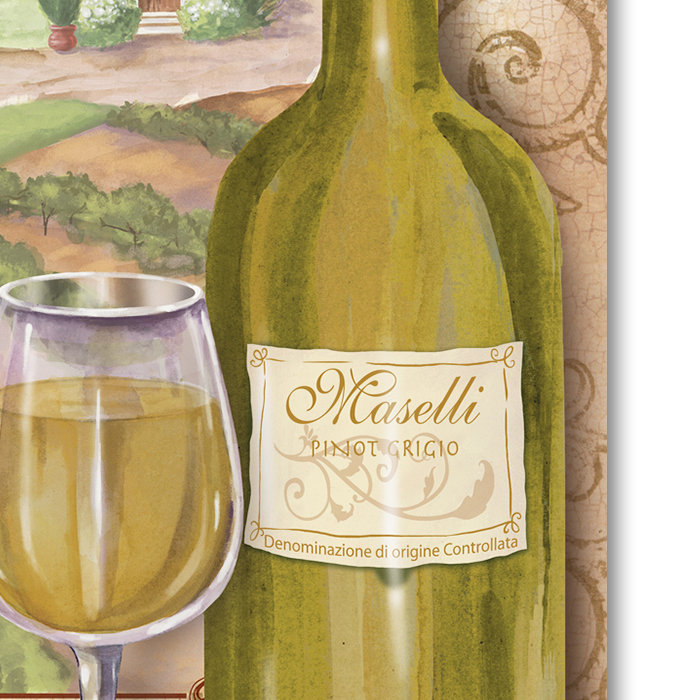 Wine Country II Multicolor Canvas Art 24" x 18"