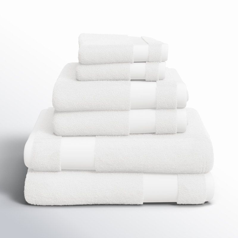 Ensemble de serviettes 6 pièces Berner, Blanc