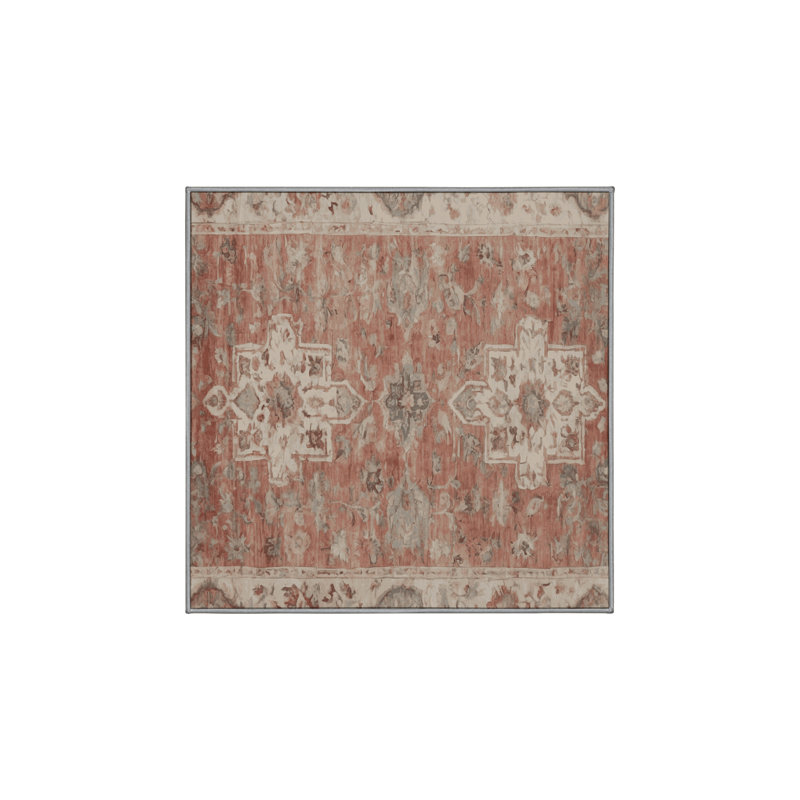Tapis gris soyeux et moelleux, Carré 4 pi