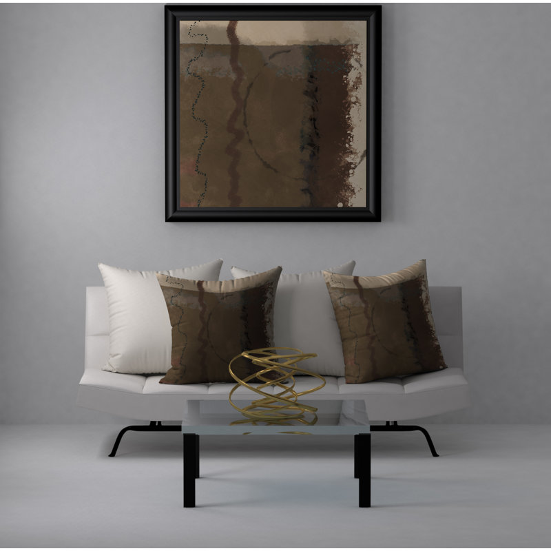 Abstract Reversible Throw Pillow, 20" x 20"