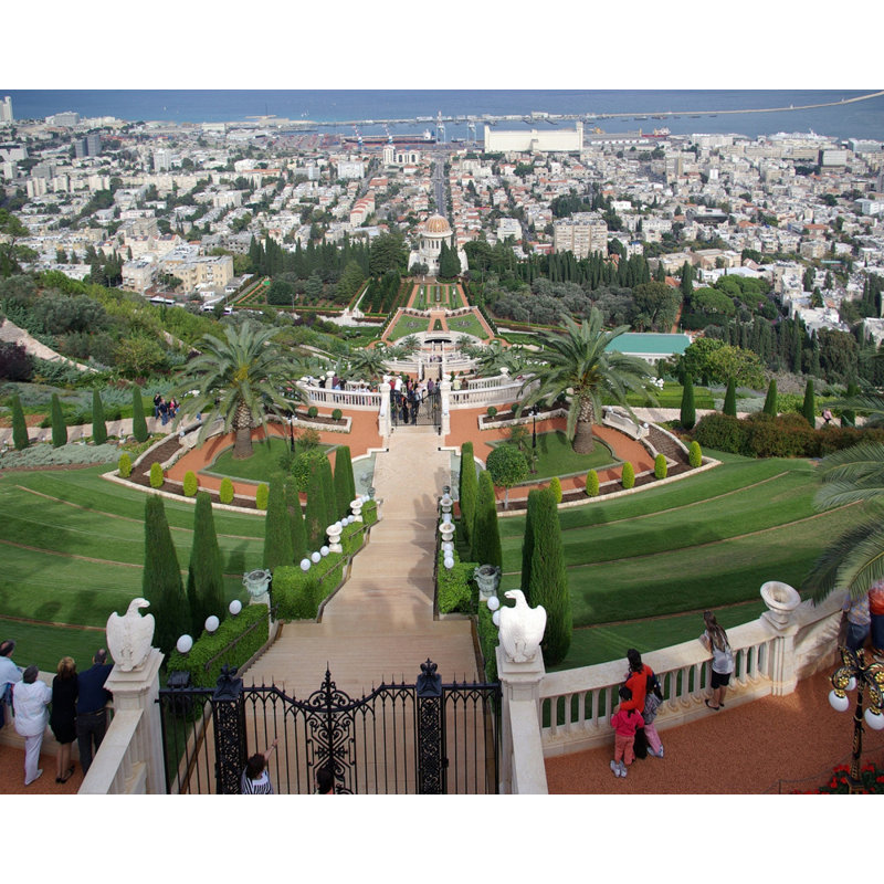 Haifa, sanctuaire du Bab, H 14 po x l 18 po