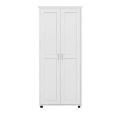 Armoire de rangement avec deux portes pour salle de bain, bureau, tablette réglable