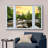 Fenêtre de paysage «Window View Sunset Pine Tree Forest Lake Reflection Nature Images Scenic Landscape» sur toile-98449100