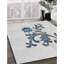 Tapis gris/noir/bleu à motifs-1412391462