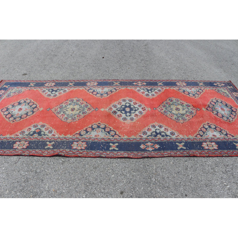 Tapis de couloir turc exquis tissé à la main dans des couleurs vives pour le salon et la chambre à coucher