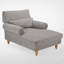 Chaise longue rembourrée avec dossier réglable-2099800747