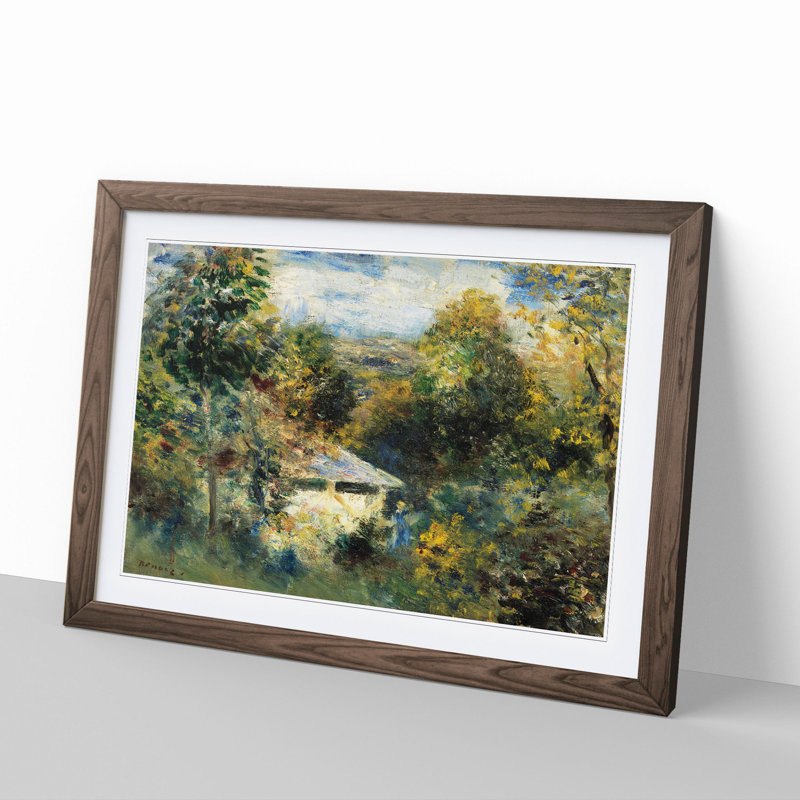 Louveciennes by Pierre-Auguste Renoir - Framed Print, Walnut Framed, 27cm H x 36cm W x 2cm D