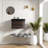 Modern Walnut Vanities With Sink, Floating Bathroom Storage
