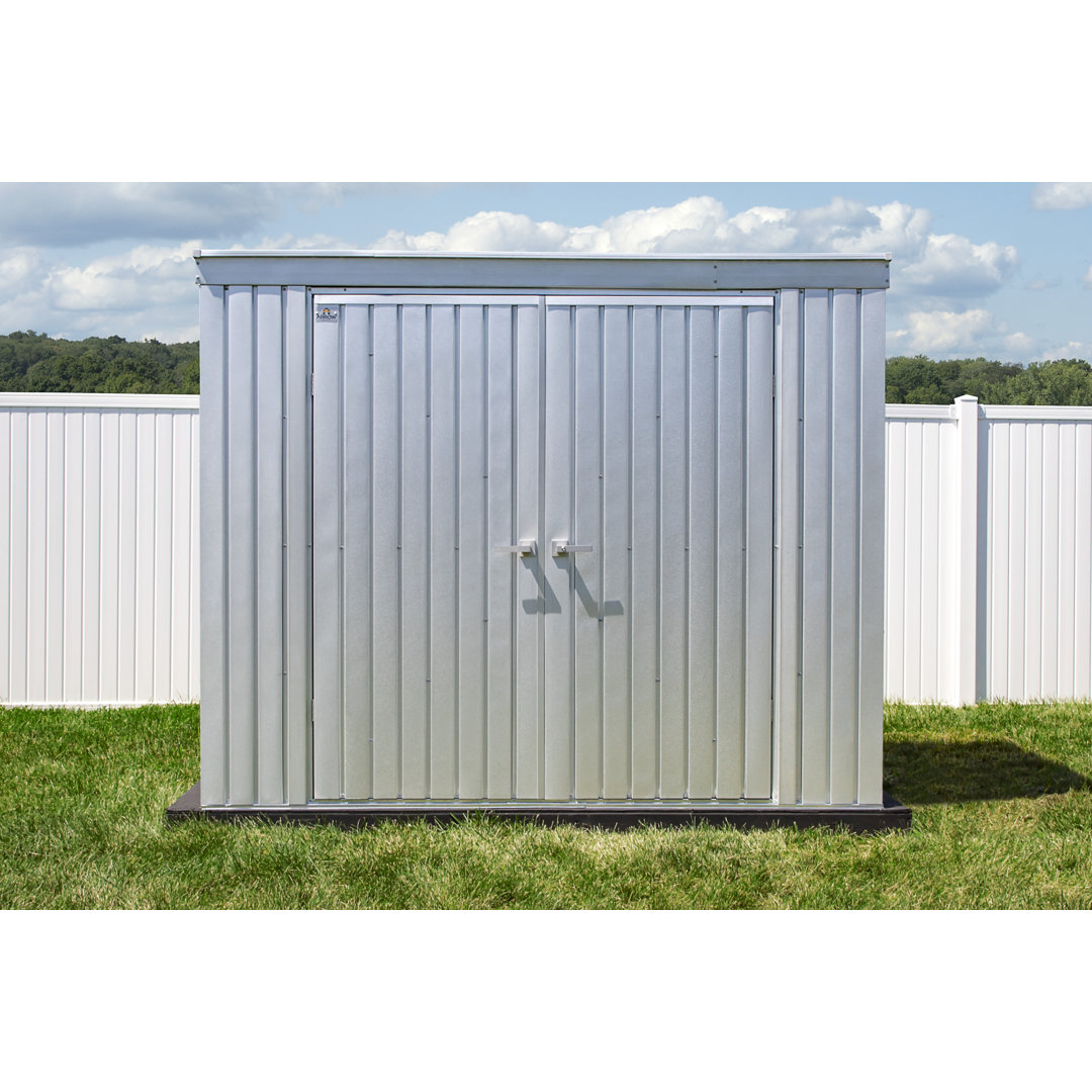 Arrow Elite Steel Storage Shed, 8x4, Galvalume Arrow