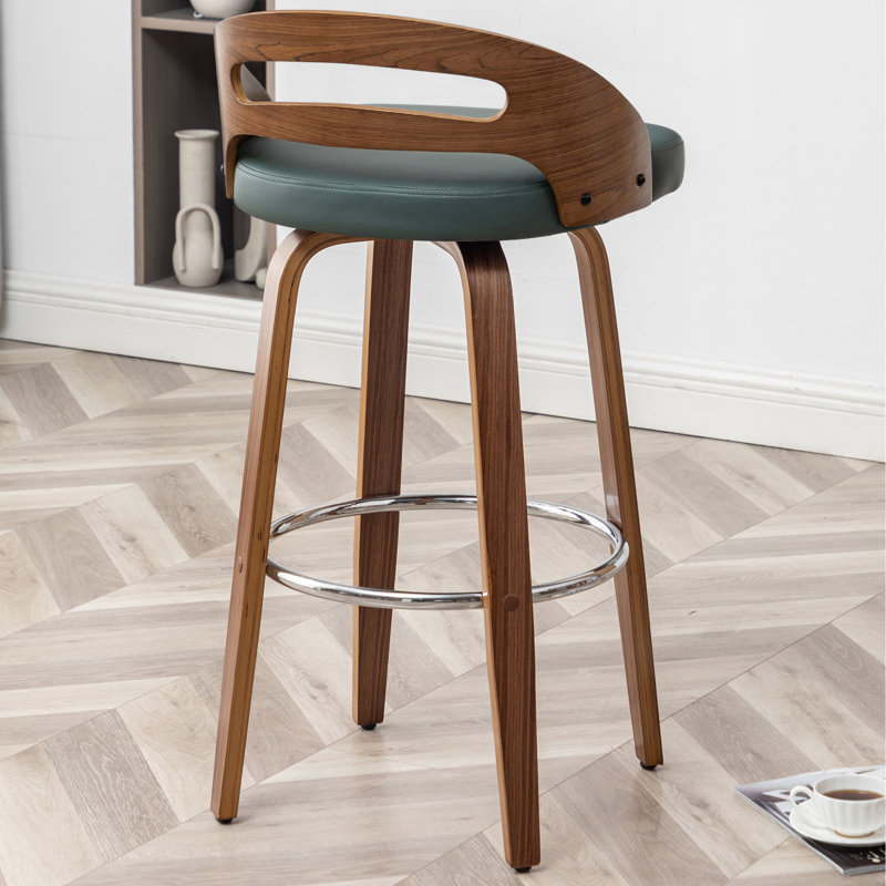 Tabouret de bar et de comptoir pivotant, Tabouret de bar (siège d'une hauteur de 30,31 po), Vert