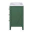 Ensemble de meuble-lavabo simple 30 po avec 3 tiroirs, meuble-lavabo autoportant avec cadre en bois massif, vert 30 po-118003297