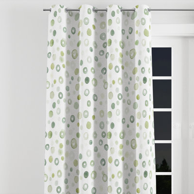 Modern Window curtains - Geometric Shapes Borgia Grommet Curtain - 1 Panel