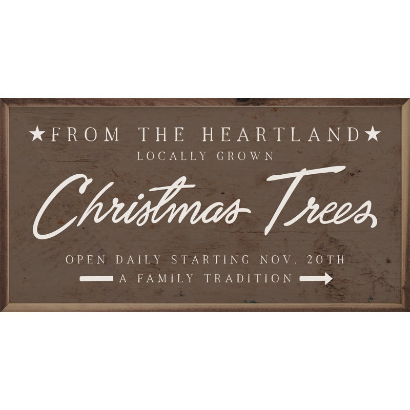 Arbre de Noël «From The Heartland» brun, H 18 po x l 36 po