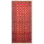 One-of-a-Kind 4'3" X 9'2" 1980s Runner Wool Area Rug in Dark Red