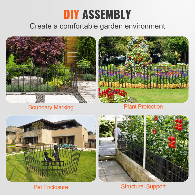 17 Ft. H x 13 Ft. W Steel Border Fencing