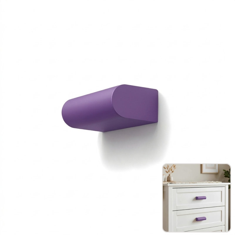 2" Length Geometric Knob, Royal (Purple)