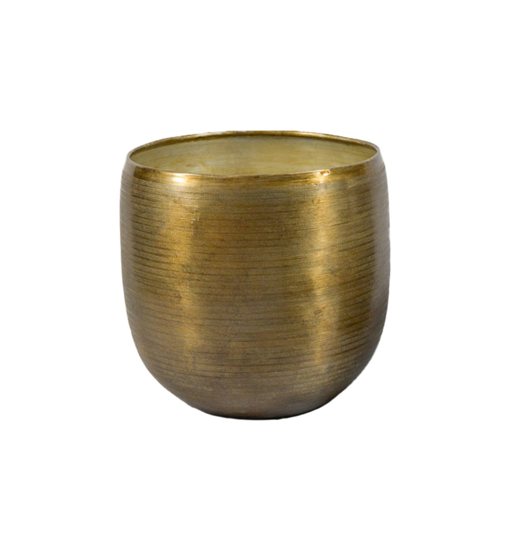 Rudalph Metal Cachepot Winston Porter 