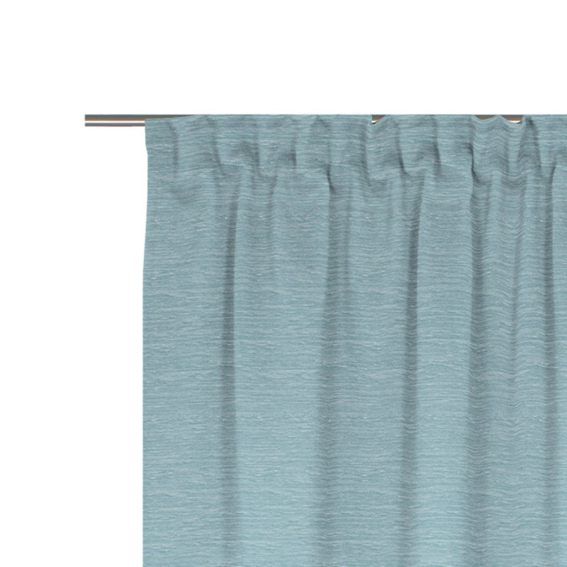 Breedlove Room Darkening Curtain Single Panel, 225cm H x 132cm W, Light blue