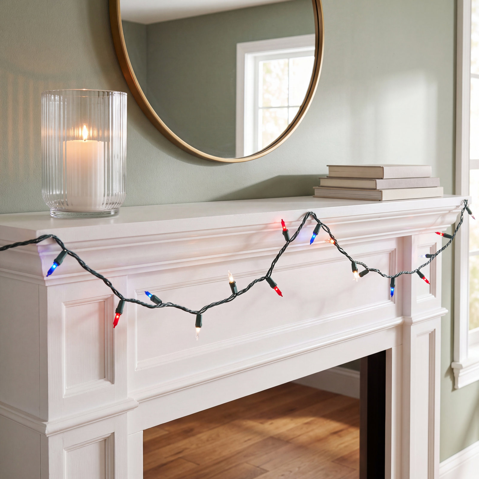 Red, White, and Blue String Lights, 408", 100