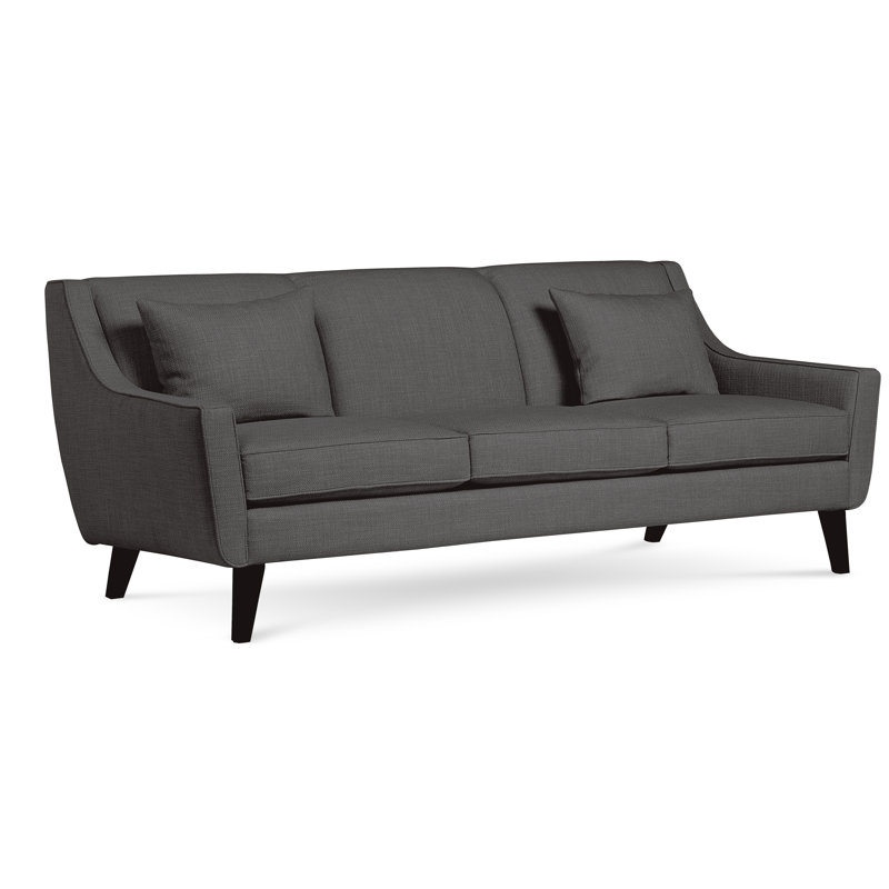 Gros 85'' Upholstered Sofa, Vibe Nocturnal Chenille
