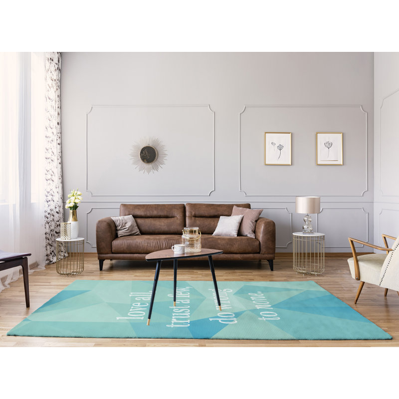 Tapis en simili-pierre-faux-mauvais guillemets, Rectangle 5 pi x 7 pi
