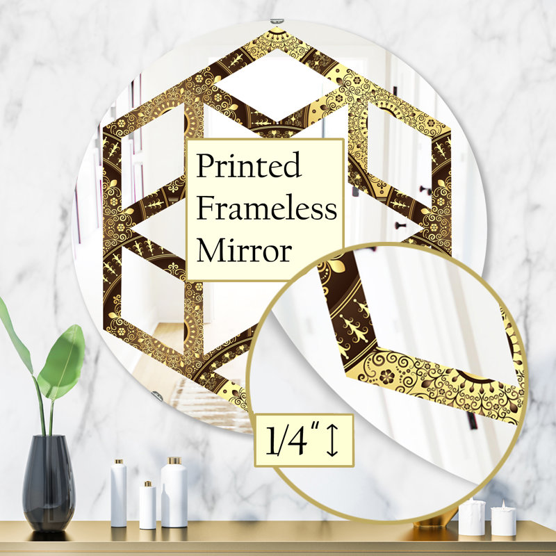 Miroir mural Hexagon Star, H 31,5 po x l po