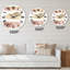 Nuage abstrait doré et rose - horloge murale moderne-60187606