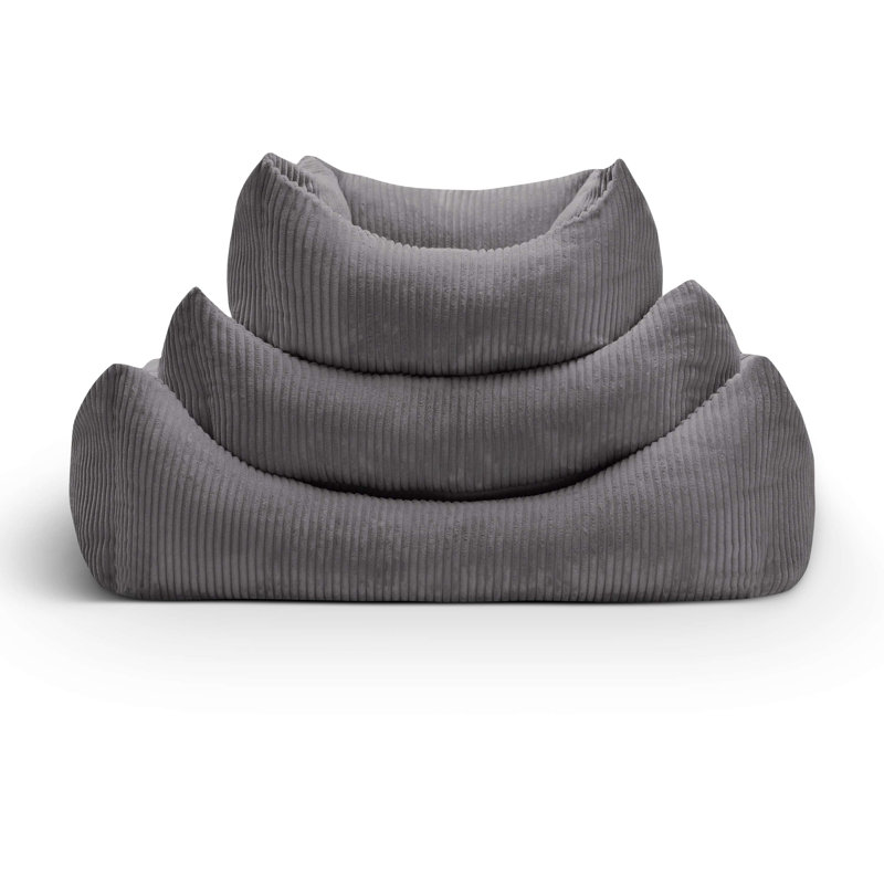 Nairne Polyester Pet Bed, 15cm H x 90cm W x 78cm D, Dark grey