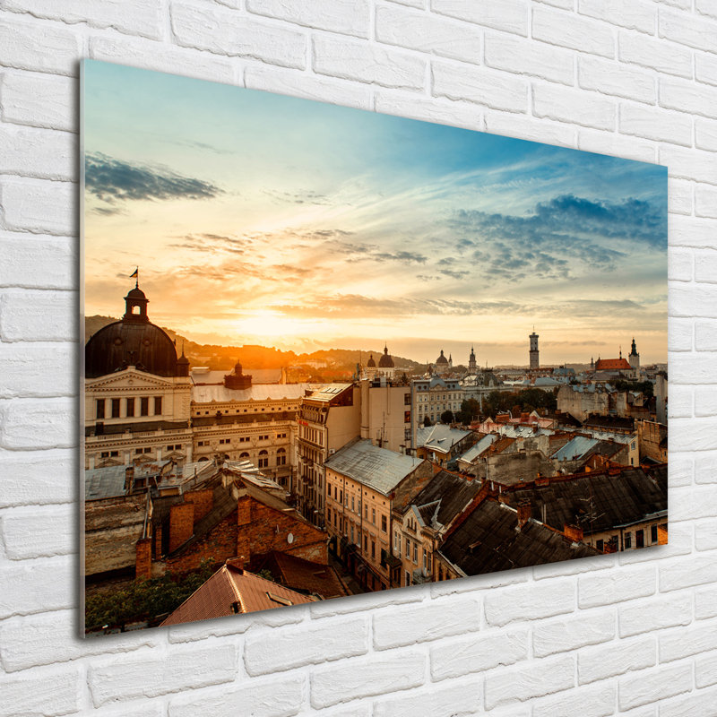 Sunrise Lviv - Unframed Art Prints on Glass