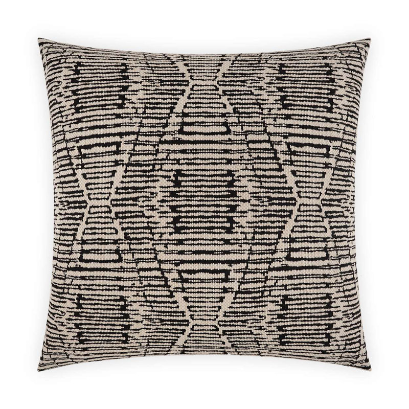 Ozetta Pillow Cover & Insert, Ebony, Square 20"