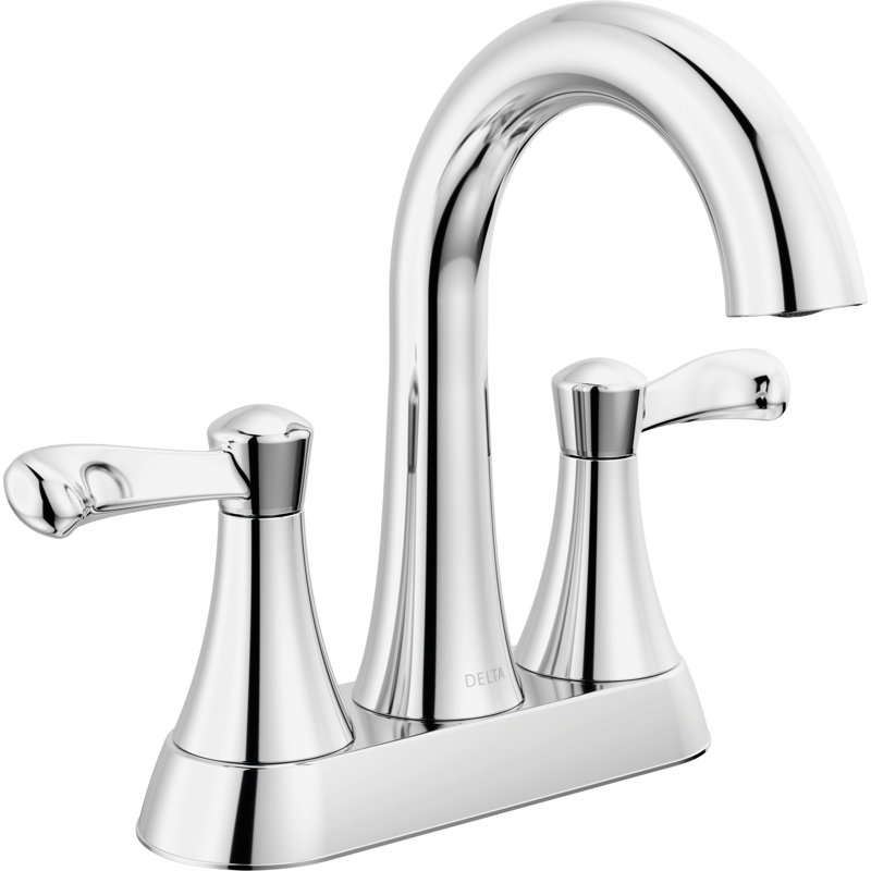 Esato Centerset Bathroom Faucet with Drain Assembly, Chrome