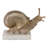 Gold Snail Sculpture On Marble Base For Home Decor - Decorative Objects And Statues For Shelf, Kitchen Decor, Or Living Room Decorations - Figurine Accent - 6.5", Gold