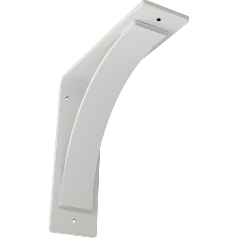 Support en acier Morris, Apprêt blanc, H 10 po x l 3 po x P 10 po