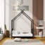 Lit plateforme simple en métal, noir-1298547723