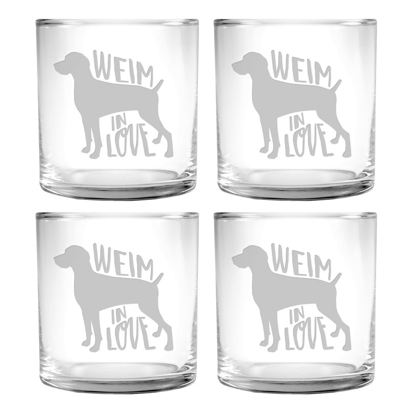 Weim In Love Slim 12 oz. Ensemble de verres à whisky