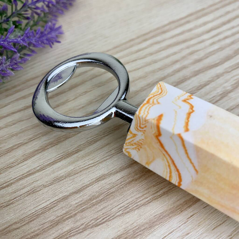 Jesmonite Bottle Opener, Orange