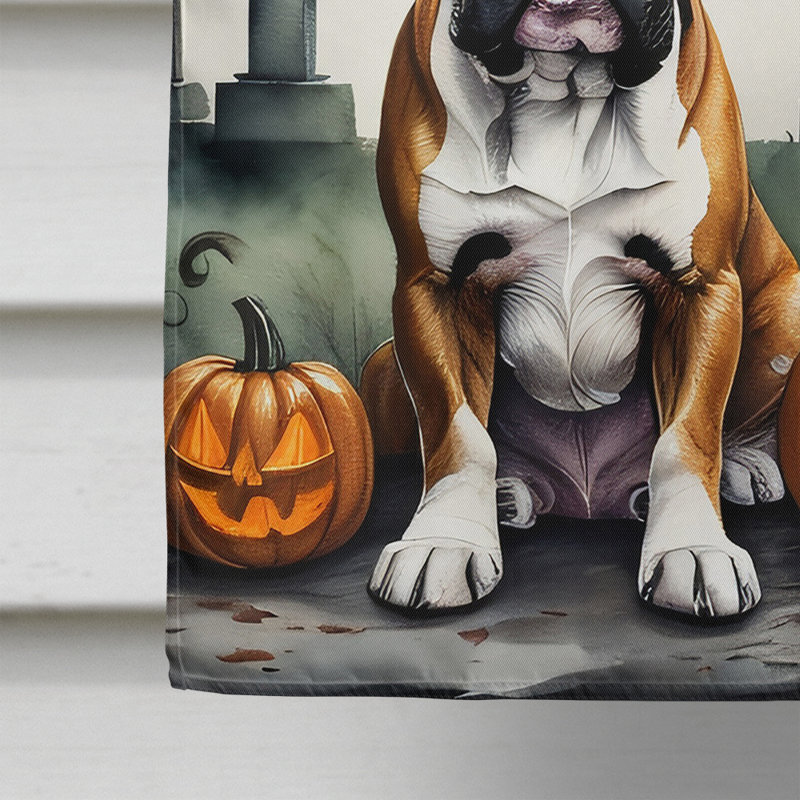Drapeau de maison d'Halloween en polyester à double face H 40 po x l 28 po