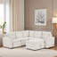 Canapé modulaire convertible polyvalent avec rangement dissimulé-897863725