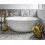 Baignoire autoportante à surface solide gauche BE 66 po x 34 po x 22 po BE-88888054-89055021