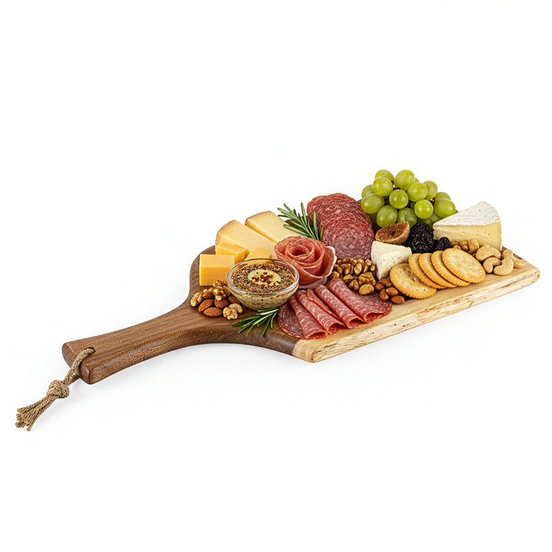 Planche à servir Dunson Artisan Charcuterie Acacia, 0,75 po H x 18 po L x 8 po l